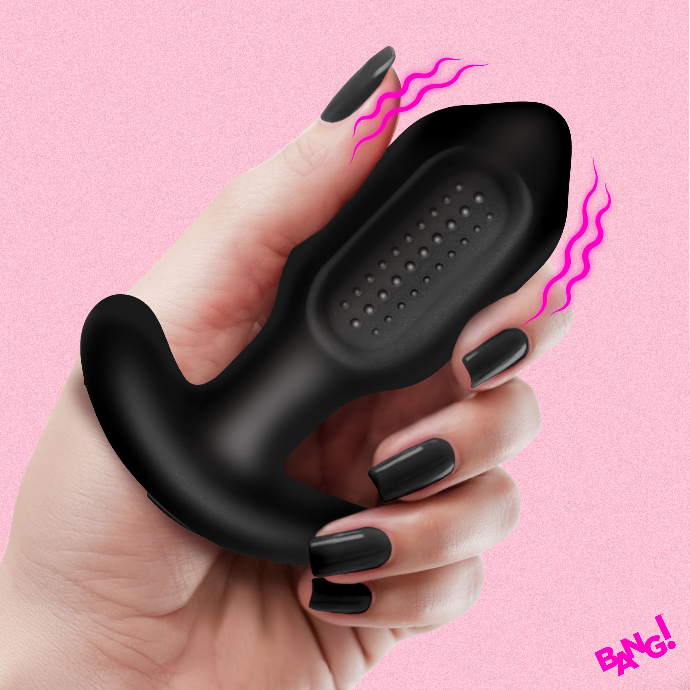 Bumpy Vibrating Silicone Butt Plug