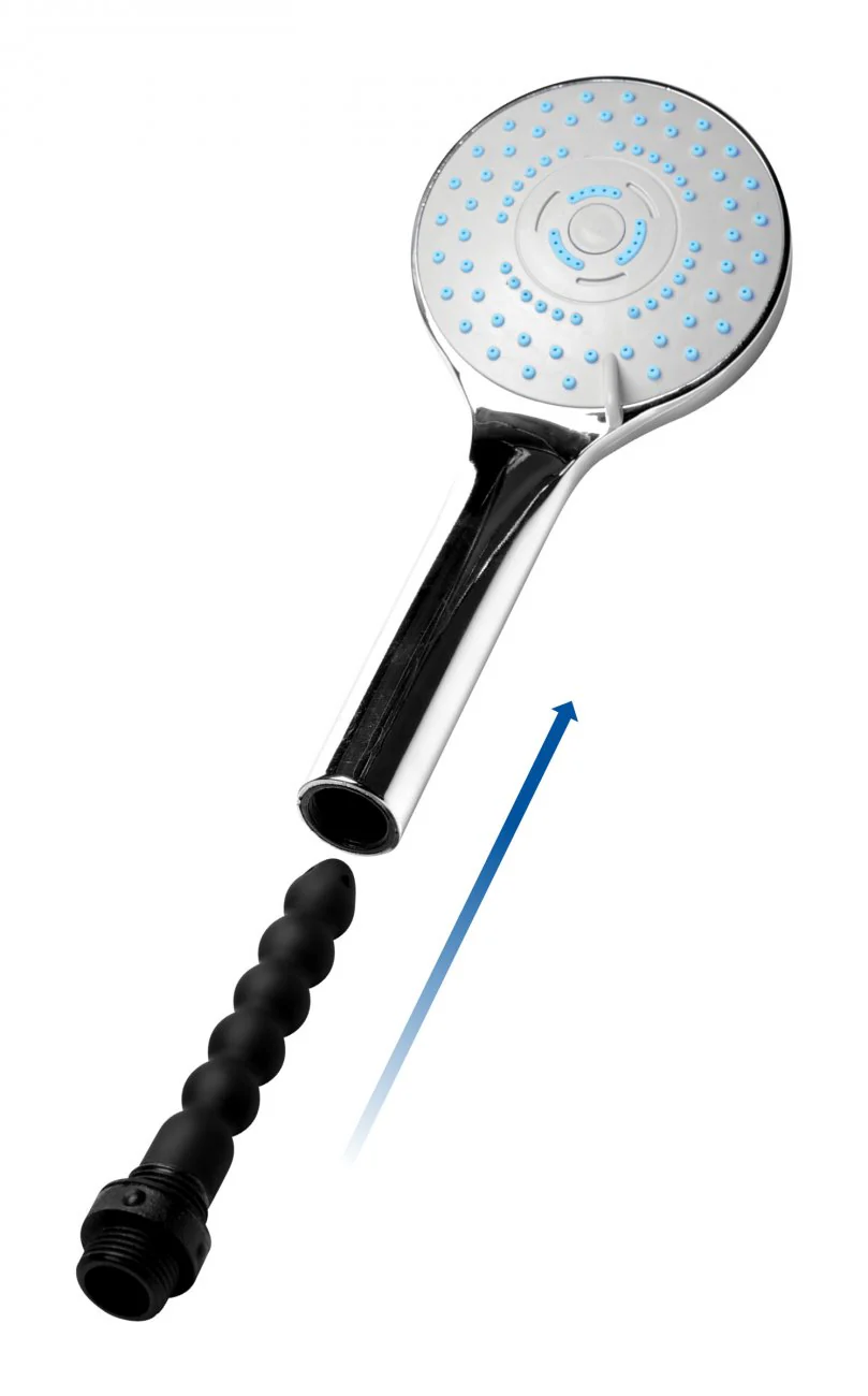 Discreet Silicone Shower Enema Set - Image 6