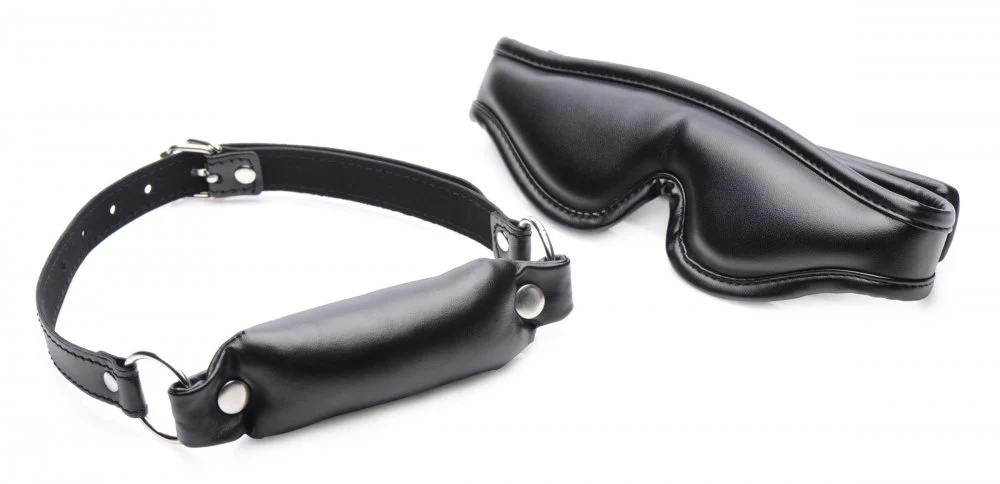 Padded Blindfold and Gag Set - Image 3